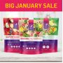 BIG January Sale!- x1 Organic ProteinMax Chocolate, x1 Superfoods Plus and x1 Organic Smartea - Normal SPR £123.97